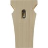 Ekena Millwork 3 1/2"W x 3 3/4"D x 6"H Mini Nevio Wood Corbel, Rubberwood CORW03X03X06NERW